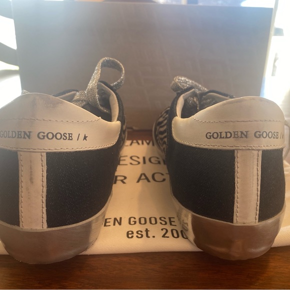 Golden Goose Superstar double quarter zebra & denim. Size 40 - Picture 4 of 7